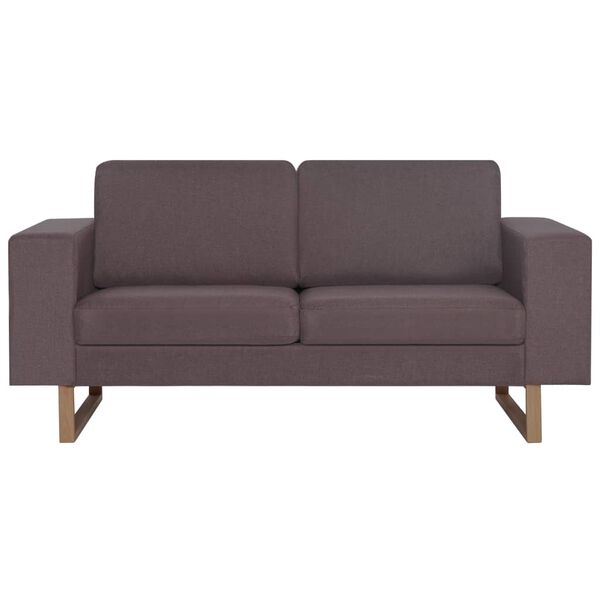 vidaXL 2-Sitzer-Sofa Stoff Taupe