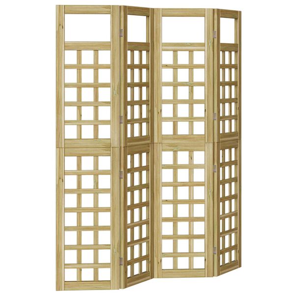 vidaXL Sichtschutz 4 pcs Braun 160 x 180 cm Imprägniertes Kiefernholz