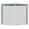 vidaXL Garten-Hochbeet 129x77 cm Verzinkter Stahl Silber