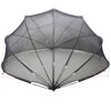 vidaXL Pool-Dome Schwarz 430 x 430 x 210 cm