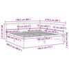 vidaXL Massivholzbett mit Regal ohne Matratze Wachsbraun 180x200 cm