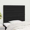 vidaXL Kopfteil Schwarz 80x5x118/128 cm Stoff