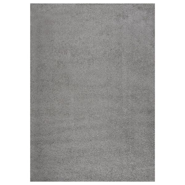 vidaXL Teppich Shaggy Hochflor Grau 140x200 cm