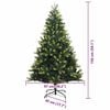 vidaXL Künstlicher geflammter Weihnachtsbaum 150 LEDs Grün 150 cm