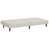 vidaXL Schlafsofa 2-Sitzer Creme Samt