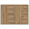 vidaXL Sideboard 2 pcs Artisan-Eiche 60 x 31 x 84 cm Holzwerkstoff