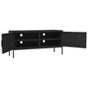 vidaXL TV-Schrank Schwarz 105x35x50 cm Stahl
