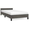 vidaXL Bettgestell ohne Matratze Dunkelgrau 100x200 cm Samt