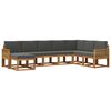vidaXL Outdoor-Sofagarnitur 8 stk. 8-Sitzer Natur und Anthrazit