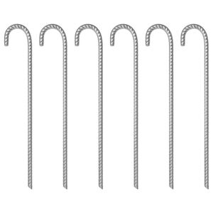 vidaXL Zeltheringe 6 Stk. 41,5 cm &Oslash;12 mm Verzinkter Stahl