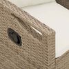 vidaXL Gartenbank mit Kissen Beige und Creme 105 x 60 x 112 cm
