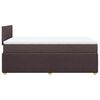 vidaXL Boxspringbett mit Matratze Dunkelbraun 120x190 cm Stoff