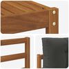 vidaXL Outdoor-Sofagarnitur mit Kissen 6 pcs Natur und Anthrazit