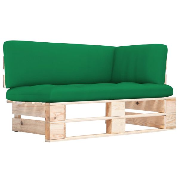 vidaXL Outdoor-Ecksofa Paletten Kiefernholz Impr&auml;gniert