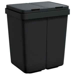 vidaXL Duo M&uuml;lleimer Anthrazit 2x25 L