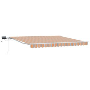 vidaXL Ausziehbare Markise Mehrfarbig 400 x 300 cm Stoff und Aluminium