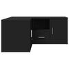 vidaXL Eckregal Schwarz 160x40x45 cm Holzwerkstoff