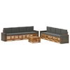 vidaXL Outdoor-Sofagarnitur 9 Stk. Natur und Anthrazit