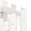 vidaXL Pflanzk&uuml;bel Lattenzaun-Design Wei&szlig; 30x30x30 cm Kiefernholz