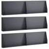 vidaXL St&uuml;tzmauer 6 stk. 80 x 12 x 30 cm Stahl Anthrazit