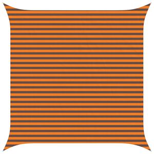 vidaXL Sonnensegel Orange und Braun 4 x 4 m 100 % Polyester Oxford