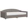 vidaXL Tagesbett mit Matratze Taupe 100x200 cm Stoff