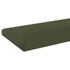 vidaXL Schwebendes Regal 2 pcs Olive Gr&uuml;n 80 x 9 x 2,5 cm Stahl