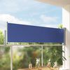 vidaXL Ausziehbare Seitenmarkise 80&times;300 cm Blau