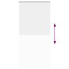 vidaXL Verdunkelungsrollo Wei&szlig; 110x230cm Stoffbreite 105,7cm Polyester