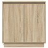 vidaXL LED-Sideboard Sonoma-Eiche 71 x 34,5 x 75 cm Holzwerkstoff