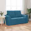 vidaXL Schlafsofa 60cm Blau Samt