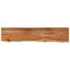vidaXL Wandregal 110x20x2,5 cm Rechteckig Massivholz Akazie Baumkante