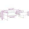 vidaXL Couchtisch Raucharbe 100 x 46 x 40 cm Holzwerkstoff