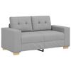 vidaXL Sofa Set Grau Stoff