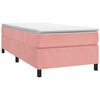 vidaXL Boxspringbettgestell Rosa 100x200 cm Samt