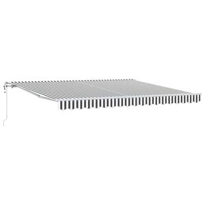 vidaXL Automatisch Manuell Anthrazit & Wei&szlig; 400x300 cm