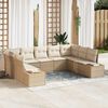 vidaXL Gartensofa-set mit Kissen 5 pcs Beige und Creme Polyrattan