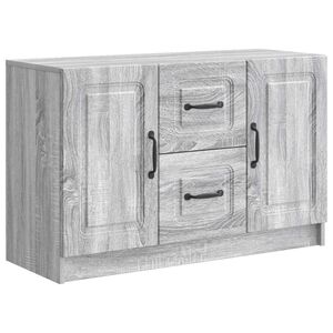 vidaXL Sideboard Sonoma-Grau 89 x 34,5 x 57 cm Holzwerkstoff