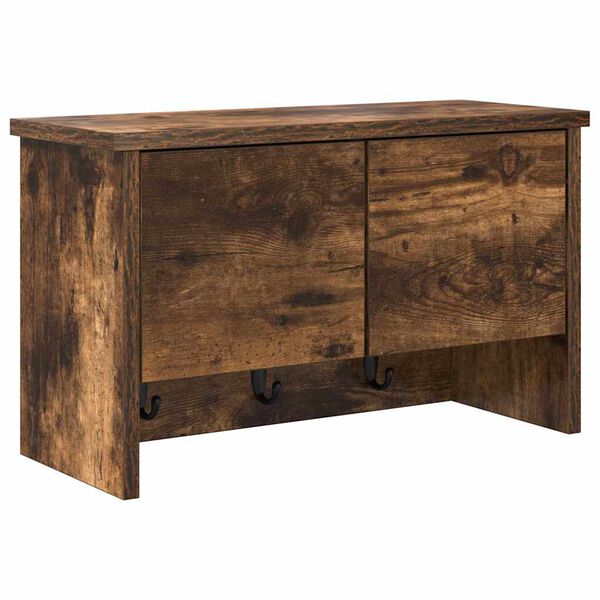 vidaXL Wandmontierter nachttisch Ger&auml;ucherte Eiche 50 x 20 x 30 cm