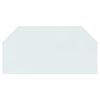vidaXL Kaminofen Glasplatte Sechseck 120x60 cm