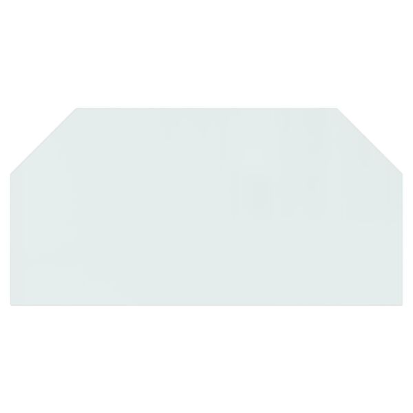 vidaXL Kaminofen Glasplatte Sechseck 120x60 cm