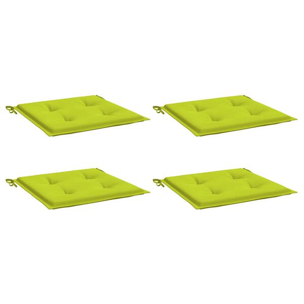 vidaXL Gartenstuhl-Kissen 4 Stk. Knallgrün 40x40x3 cm Oxford-Gewebe