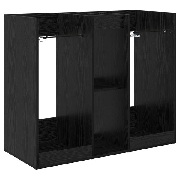 vidaXL Golf Schrank Uni Schwarz Eichen-Optik 102 x 45 x 85,5 cm