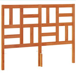 vidaXL Kopfteil Wachsbraun 135 cm Massivholz Kiefer