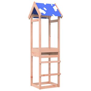 vidaXL Spielturm Braun 52,5 x 46,5 x 195 cm Massives Douglasienholz