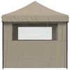 vidaXL Party-Zelt Taupe 279 x 410 x 315 cm Oxford-Stoff