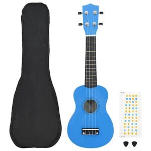 vidaXL Sopran-Ukulele-Set mit Tasche f&uuml;r Kinder Babyblau 21"