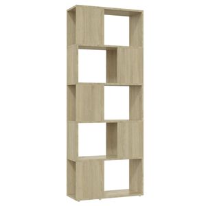 vidaXL B&uuml;cherregal Raumteiler Sonoma-Eiche 60x24x155 cm