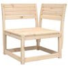 vidaXL 7-tlg. Garten-Lounge-Set Massivholz Kiefer