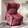 vidaXL Massagesessel mit Aufstehhilfe Weinrot Stoff